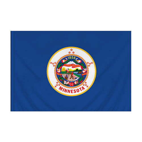 3' X 5' Nylon Minnesota Flag Banner