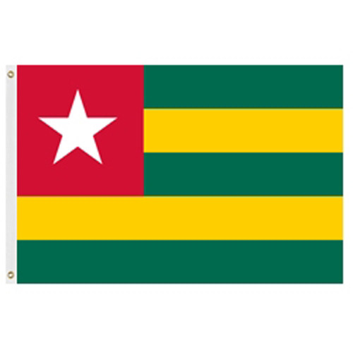 Togo Flag 2' X 3' Nylon