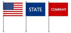 US and State Flags