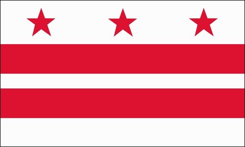 Washington D.C. flag for sale at Carrot-Top Industries